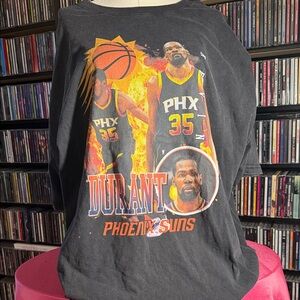 Black Phoenix Suns Kevin Durant Sports Graphic T-Shirt Size XXL Y2K